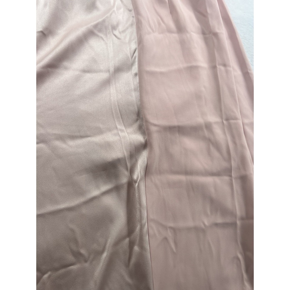 NWT Halston Heritage 'Barely‎ Pink' Strapless Gown with Silk Overlay Size 10 - Picture 15 of 15